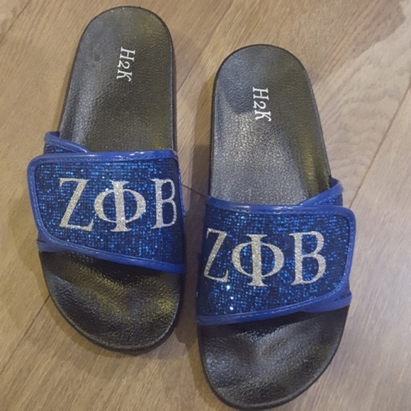 Zeta phi beta sorority slippers - Picture 2 of 3
